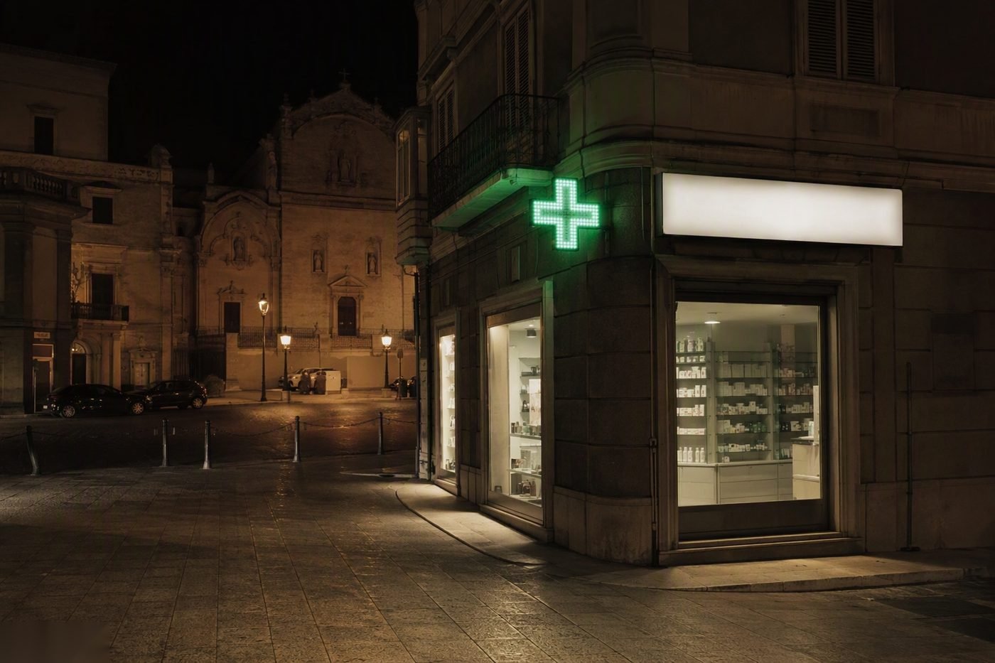 Insegne per Farmacie a Roverbella — installazione di Insegne Mantova