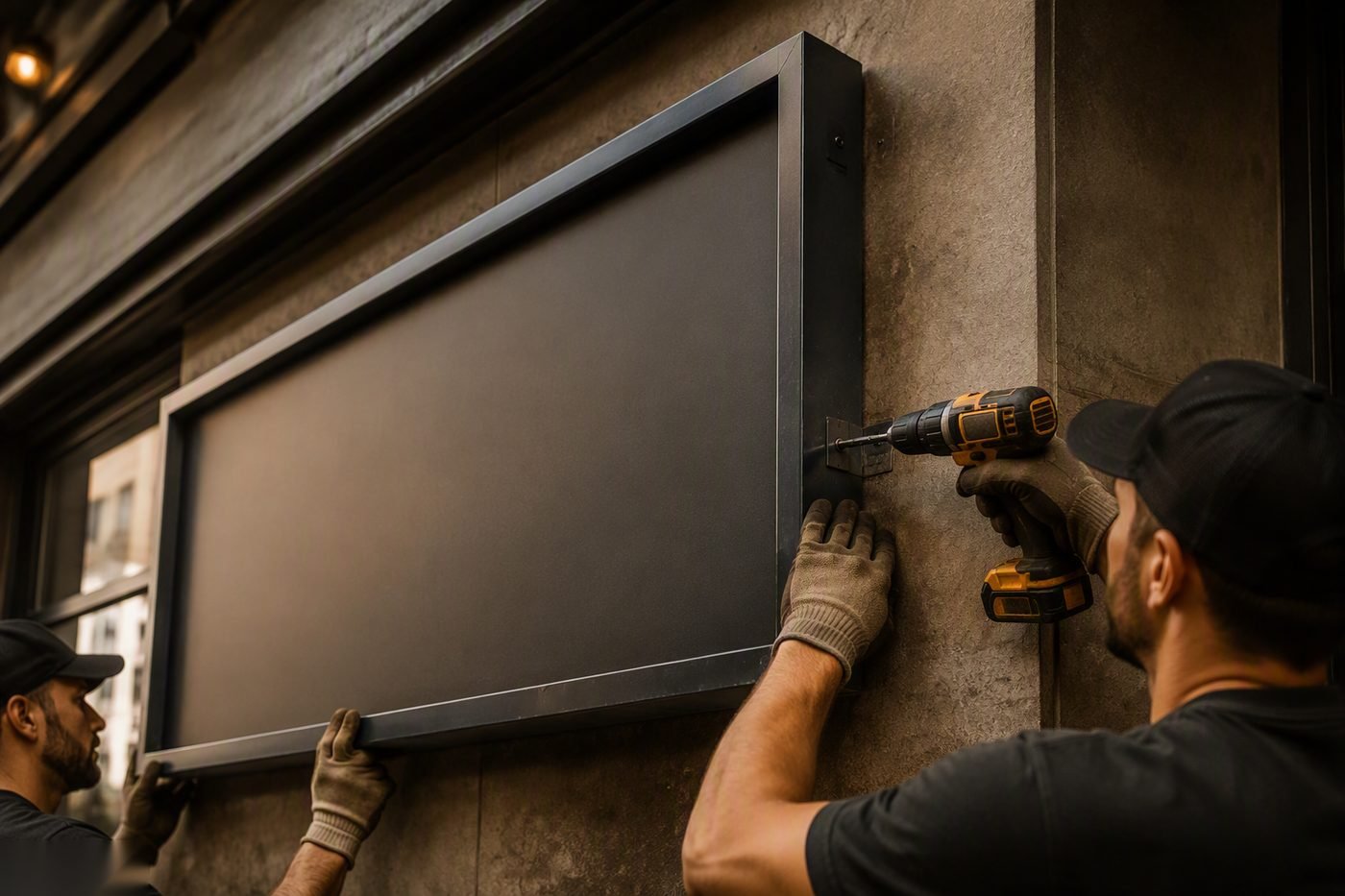 Installazione Insegne nel Mantovano — lavoro di Insegne Mantova