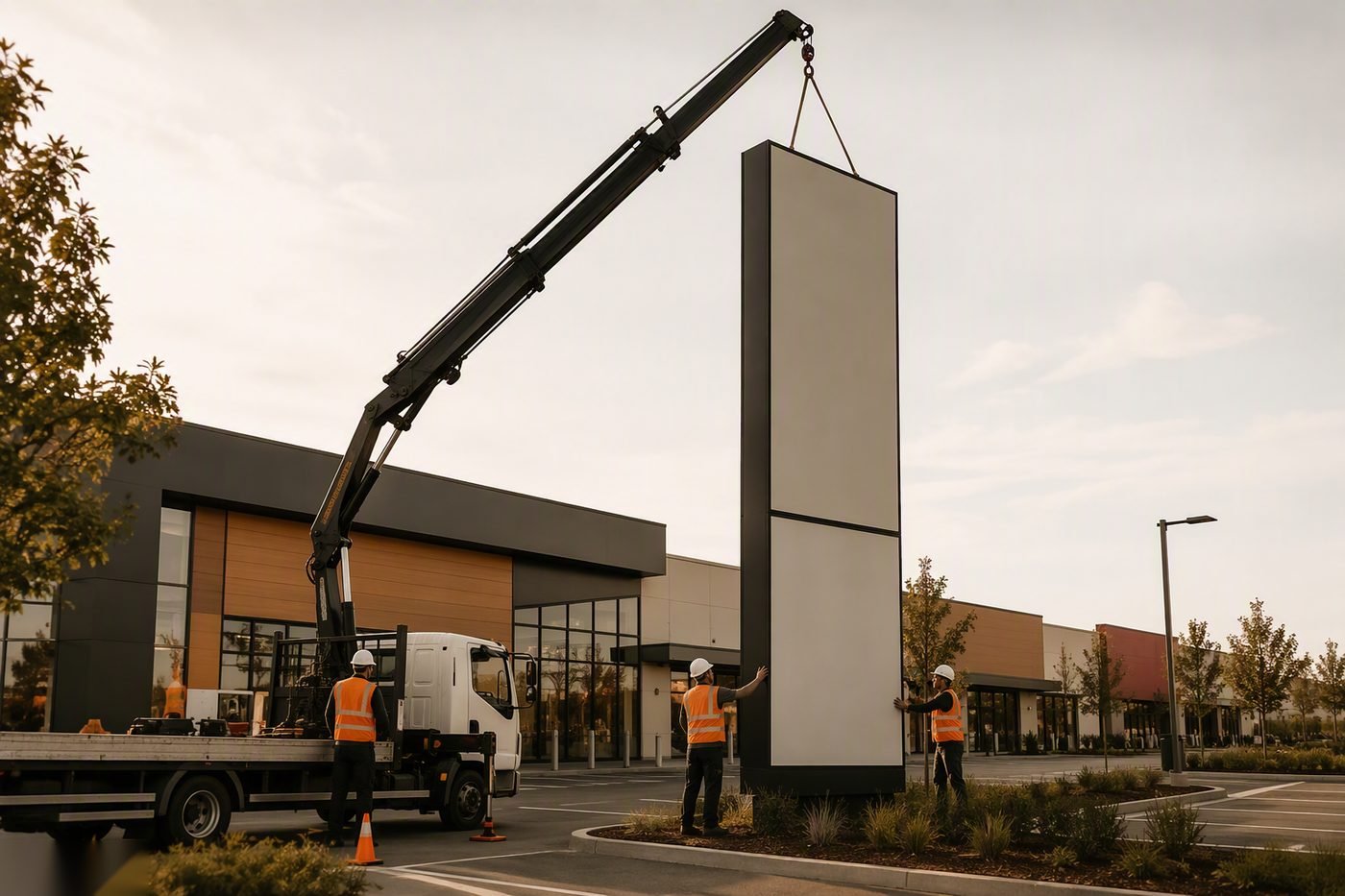 Totem Pubblicitari nel Mantovano — lavoro di Insegne Mantova